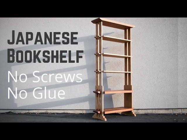 Japanese Style Bookshelf With Traditional Hand Cut Joinery | Woodworking | How To