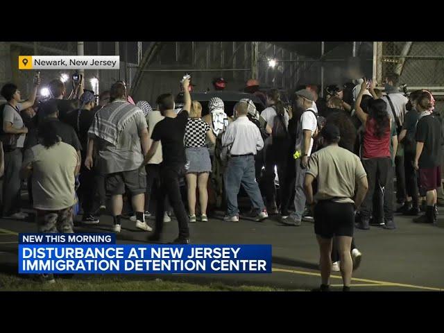 Disorder breaks out at New Jersey immigration detention center in Newark, NJ