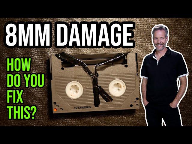 Repairing a Seriously Damaged 8mm Video Tape