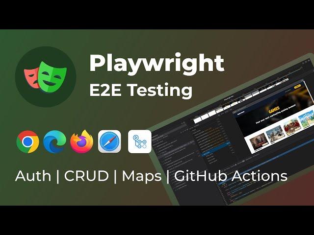 Learn Playwright Automation | E2E Test | Typescript |  Auth, Maps, CRUD, GitHub Actions