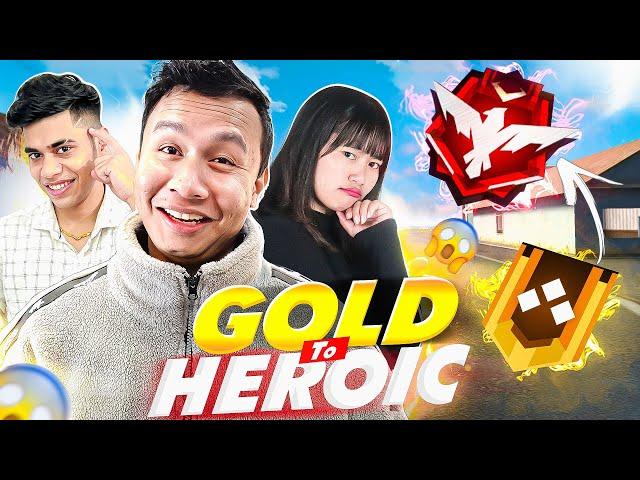 New FF Update is Fire  Gold to Heroic Rank With @Sooneeta & Ug Ayush Bhai - Tonde Gamer