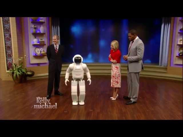 ASIMO on LIVE with Kelly and Michael