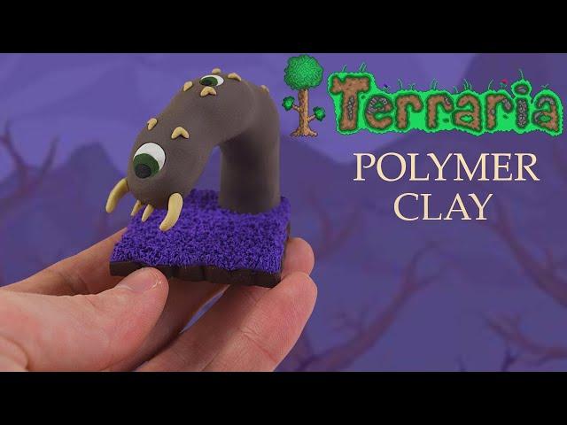 Making The Eater Of Worlds Boss From Terraria - Using Polymer Clay