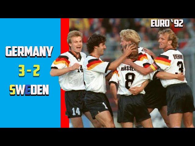 Sweden vs Germany 2 - 3 /Semi Final Euro 92