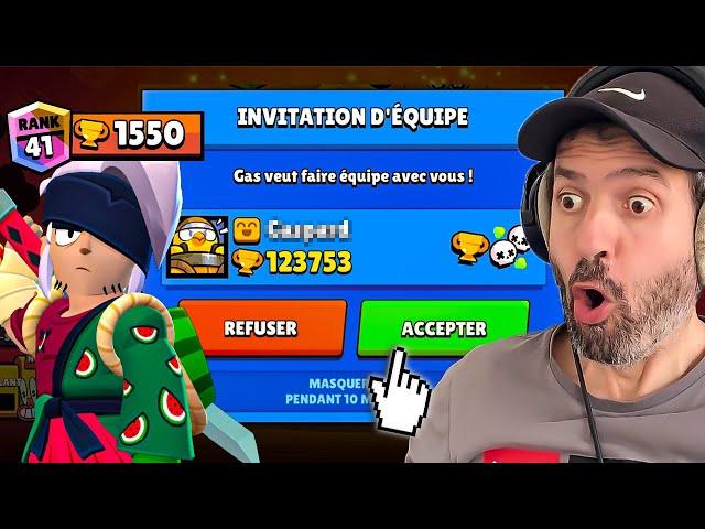 IL M'A INVITÉ (le MEILLEUR joueur D'EUROPE) pour monter son KENJI RANG 41  de Brawl Stars