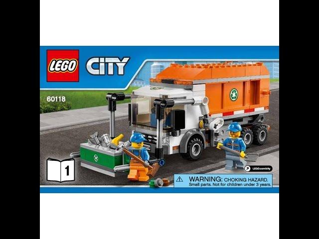 LEGO® City Great Vehicles 60118 Мусоровоз. Инструкция по сборке