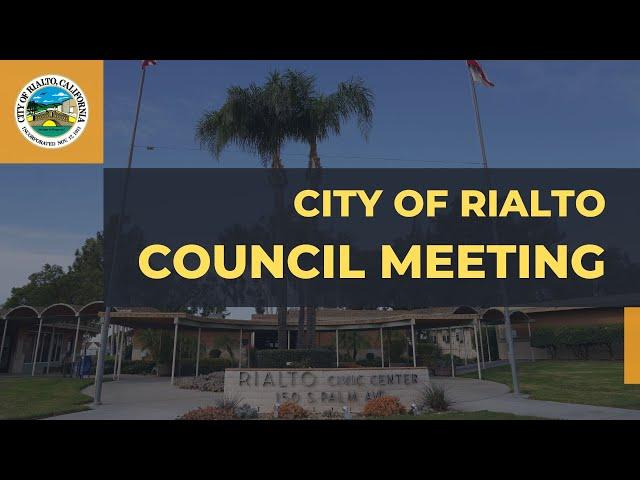 Rialto City Council Meeting 12-10-24