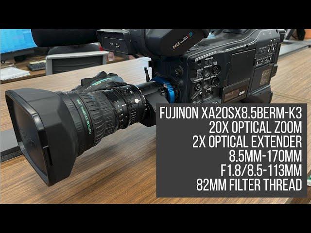 Fujinon XA20sx8.5BERM-K3 ENG Lens Review & Demo