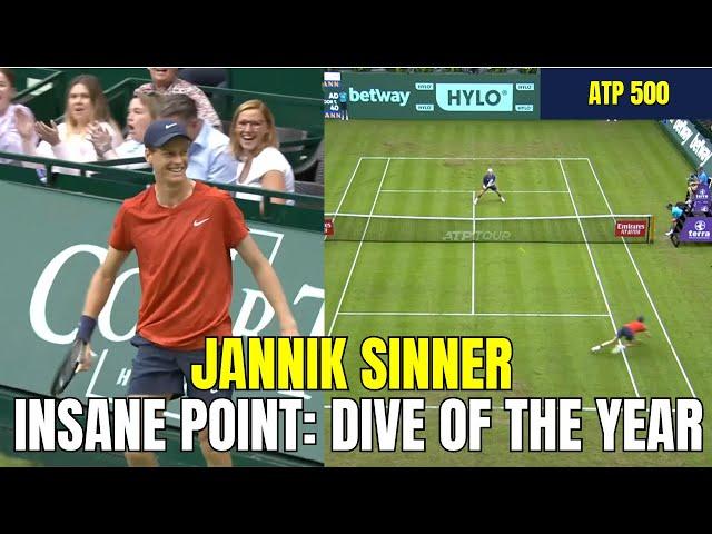 Jannik Sinner Dive of the Year | Insane Point (Halle 2024)