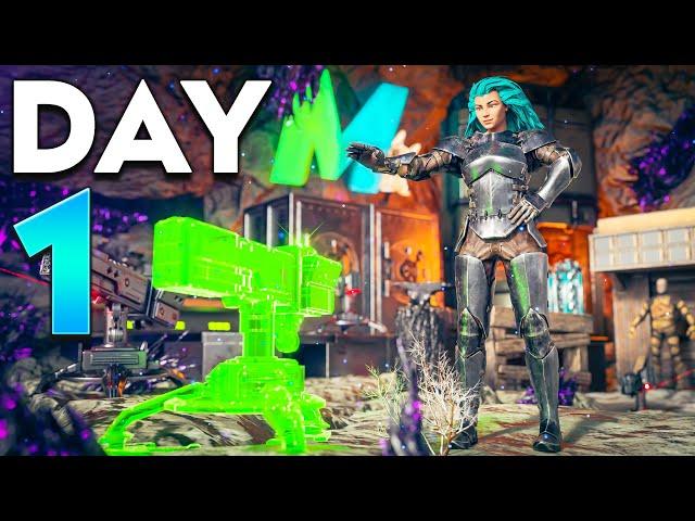 How a 40,000 Hour Tribe Claims Modded Corrupted Cave on Day 1! - ARK PvP