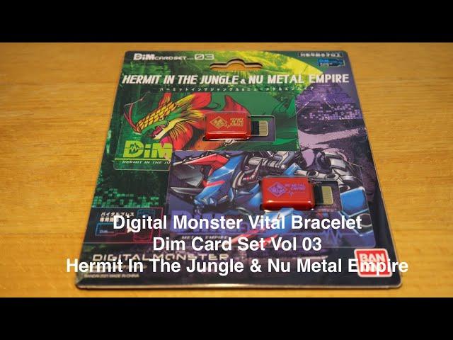 Digital Monster Vital Bracelet Dim Card Set Vol 03 Hermit In The Jungle & Nu Metal Empire