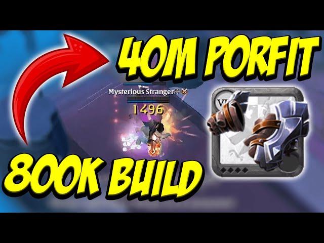 800K BUILD 40M PROFIIT !!! THIS DAMAGE IS INCREDIBLE | SOLO PVP MISTS  ( Albion Online )