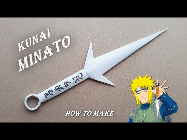 MAKING MINATO KUNAI FROM PAPER - ( How To Make a Paper Kunai )