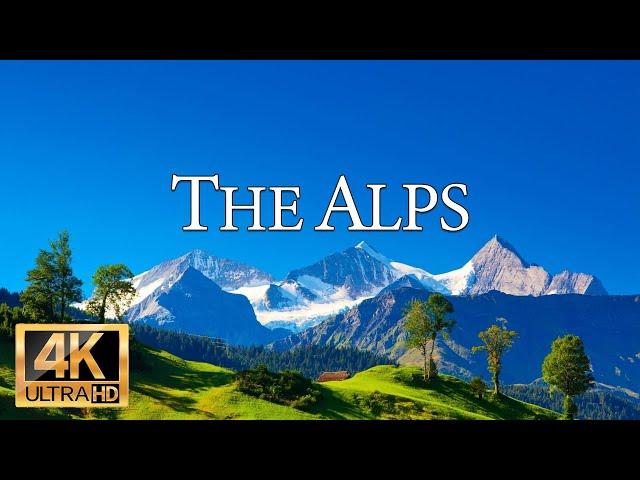 The Alps 4k (UHD)  - Живописный расслабляющий фильм с успокаивающей музыкой