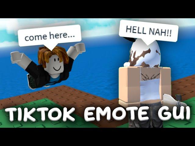 ROBLOX TikTok Emote GUI Script - ROBLOX EXPLOITING