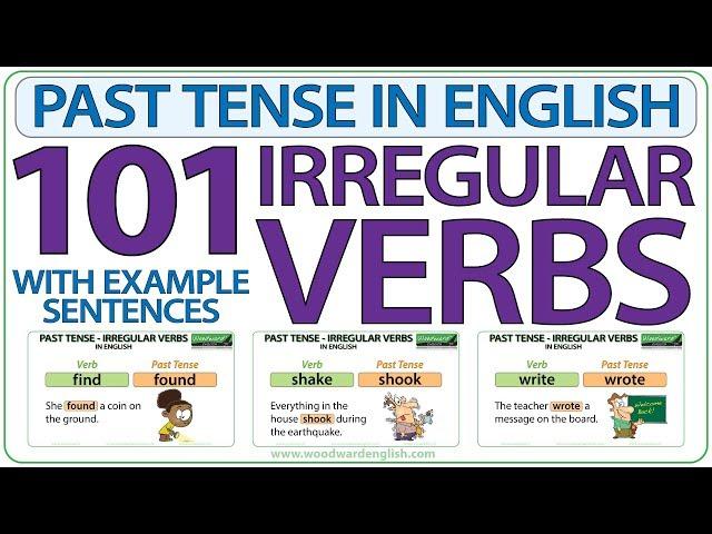 101 Irregular Verbs - Past Tense in English