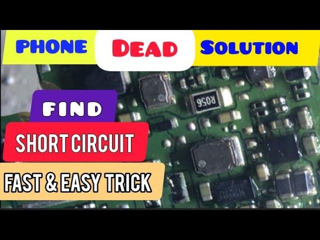 Full tutorial about Short circuit on Phone board (PCB short circuit solution) dead phone solution 1