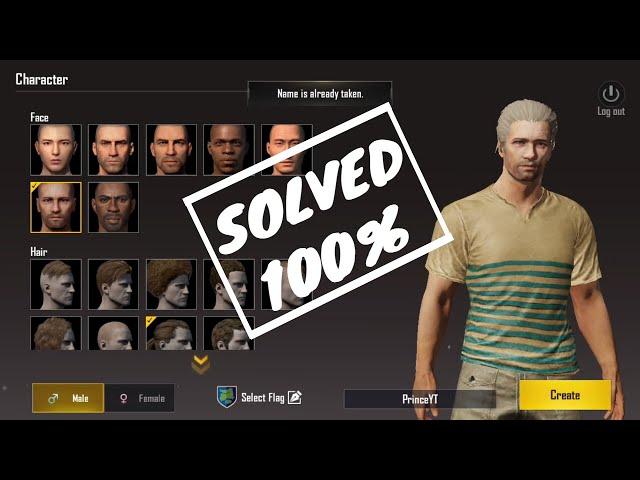 PUBG - Name Is Already Taken SOLVED 100% - Character Creation | 2024 Latest STILL WORKING