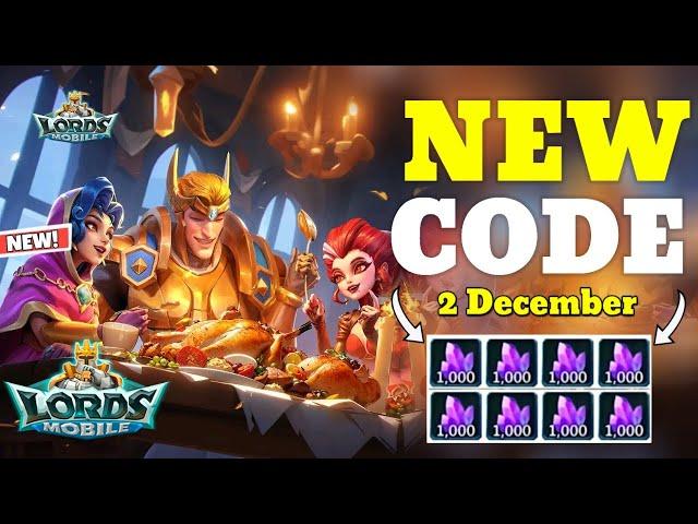 *New* Lords Mobile Redemption Code 2 December 2024 || New Redeem Code Lords Mobile