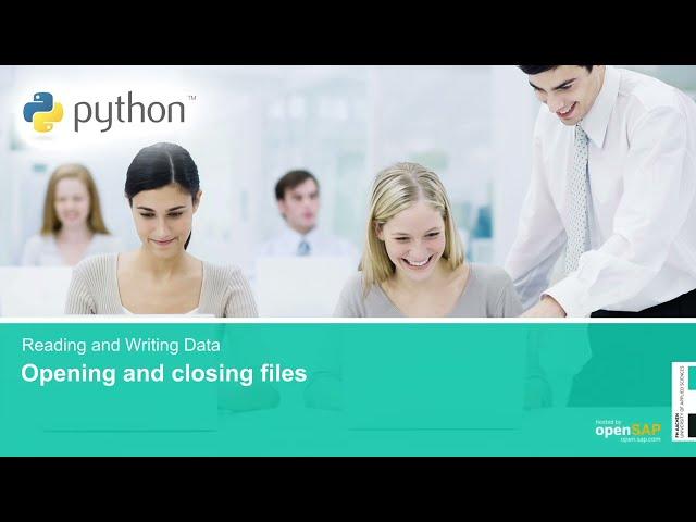 Python for Beginners - Week 4 Unit 2 - Opening and closing files