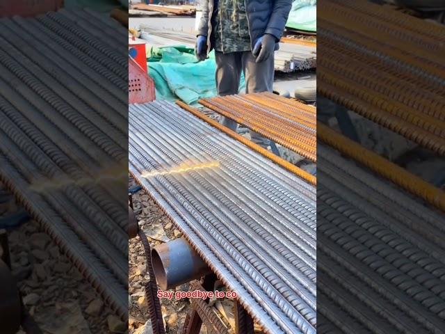 Efficient Rust Removal from Rebar – Advanced Technology in Action! #RustRemoval #Rebar