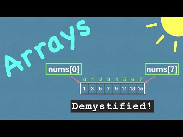 Introduction to Arrays | Beginners tutorial!