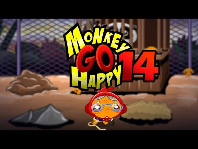 Игра "Счастливая Обезьянка 14" (Monkey GO Happy 14) - прохождение