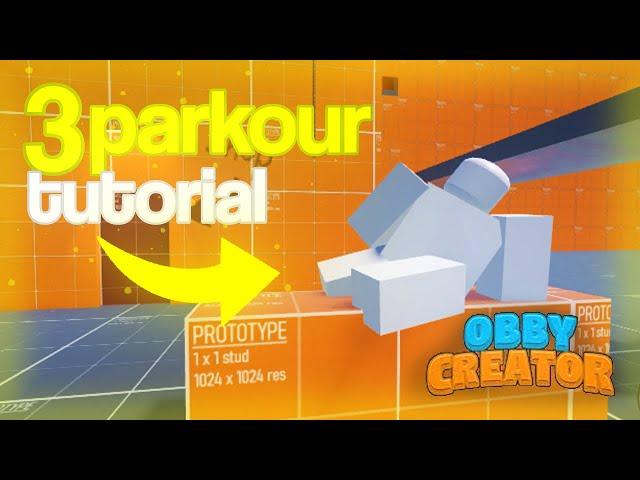 How to make 3 PARKOUR MECHANICS in Obby Creator!