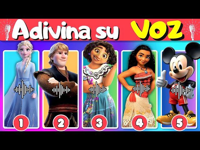 ¿Qué Personaje de Disney es este por su voz? | El Verdadero Quiz de Disney | Mirabel, Elsa, moana