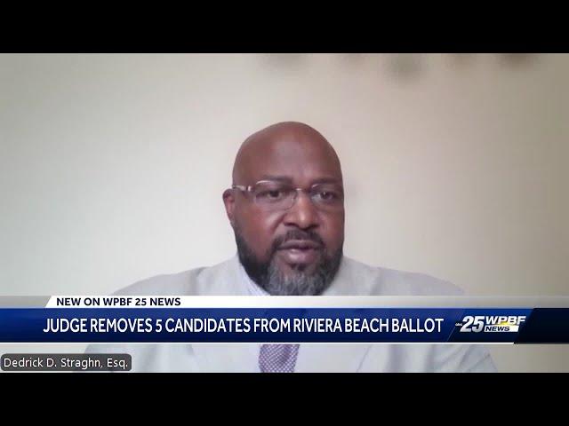 Five candidates removed from ballot in upcoming Riviera Beach election