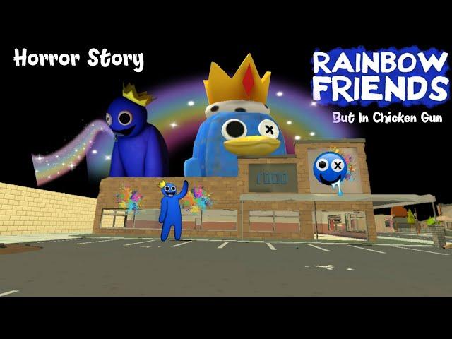 Rainbow Friends In Chicken Gun!! (Horror Story)