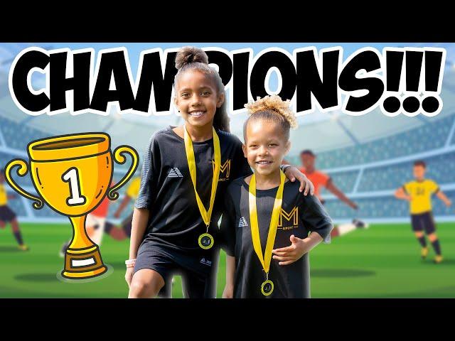 HARPER PLAYS IN *BOYS* FOOTBALL TOURNAMENT AND WINS WITH HER LIL BRO!!! 