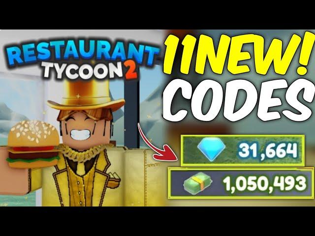 ️ JANUARY!! 2025 ️ RESTAURANT TYCOON 2 CODES - ROBLOX RESTAURANT TYCOON 2 - RESTAURANT TYCOON 2