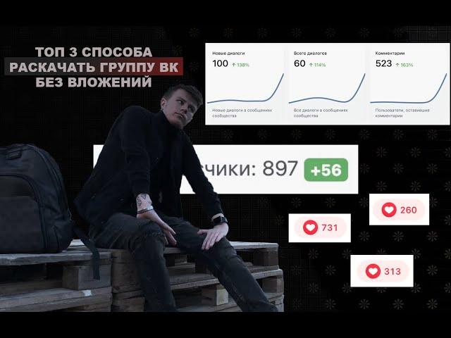 3 ТОПОВЫХ способа раскрутить группу во ВКонтакте без вложений за 1-2 недели