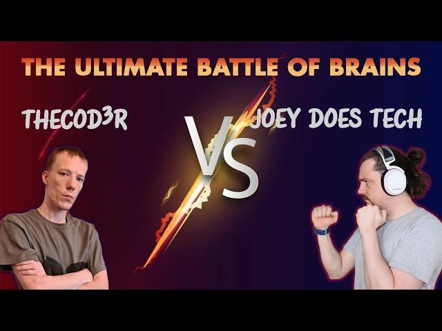 TheCod3r Vs. Joey Does Tech! The Ultimate Battle Of The Brains (Amatuer Vs. Pro) Repair-Off