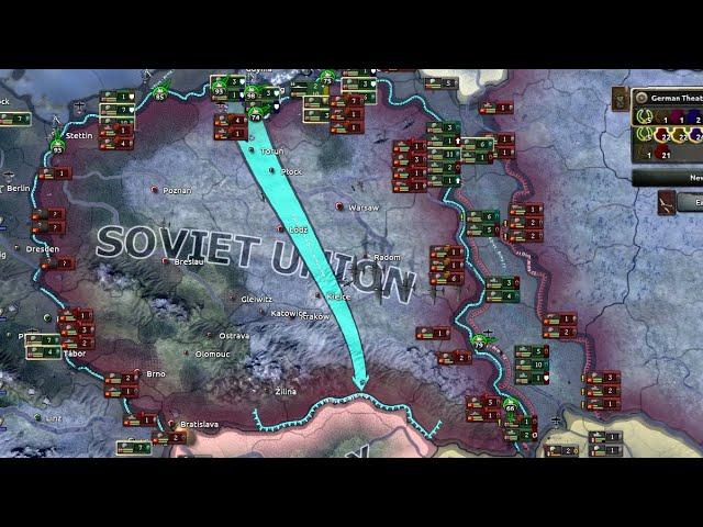 Letting the AI push for easy encirclement - Hearts of Iron 4