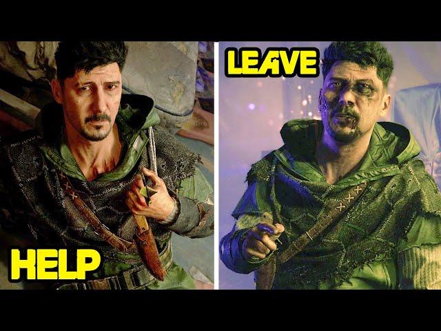 What Happens If You Help Hakon VS Leave Him To Die -All Choices- DYING LIGHT 2