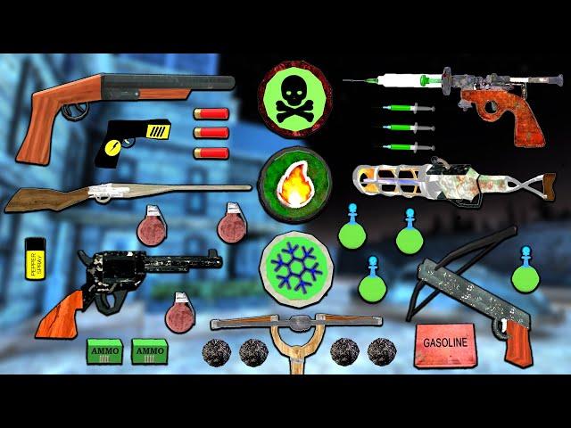 All New Weapons in Granny Official Unofficial Games