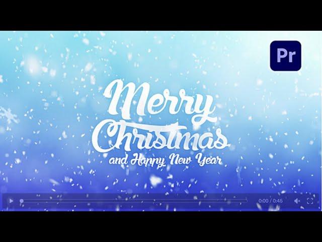 Free Christmas Greetings Template | Free Template for Premiere Pro -