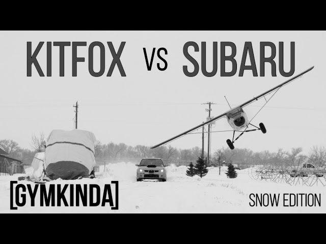 AIRPLANE vs CAR snow drift [GYMKINDA] MARCINKO BROTHERS edition.