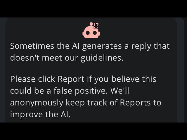 When your character.ai bot triggers the filter…