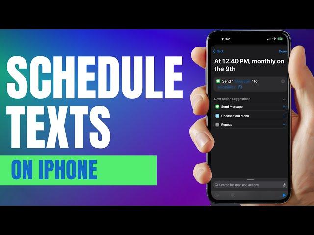 How to Schedule a Text Message on iPhone