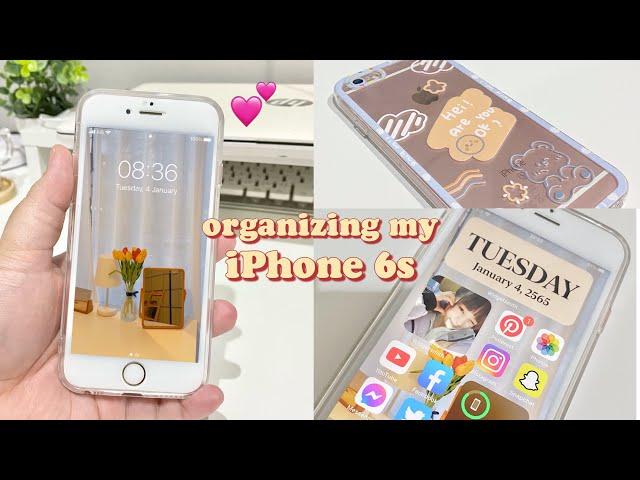 organizing my iPhone 6s~ aesthetic vlog ️