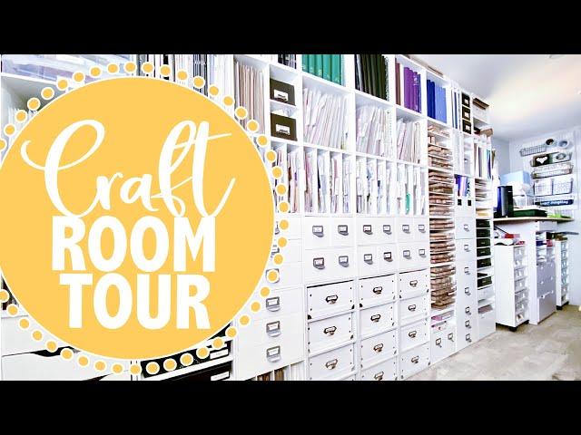 CRAFT ROOM TOUR // IKEA DRAWERS / MICHAEL'S CUBES // Organization & Storage Ideas for Craft Supplies