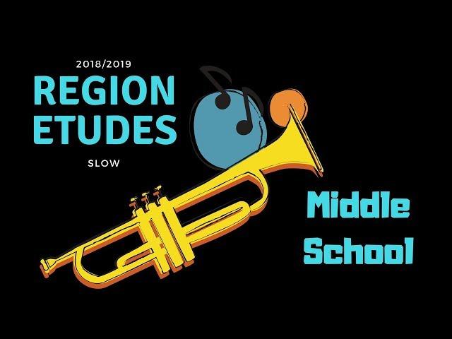 Slow Unison Etude for Trumpet 2019 Region 29 Middle School Audition Music