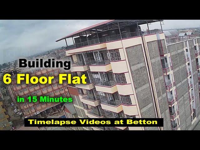 Building a 6 Floor Flat in 15 Minutes, Timelapse [House Projects]