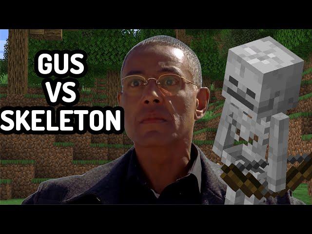 Gus Fring vs minecraft skeleton