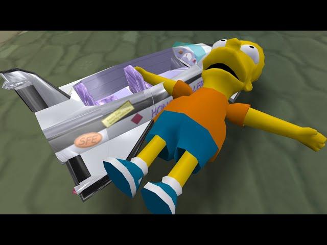 The Simpsons Hit & Run - Car Drives His Bart