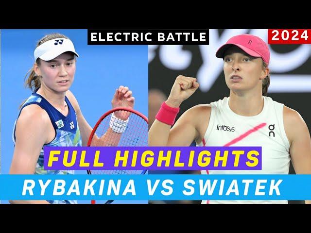 Elena Rybakina Vs Iga Swiatek • Electric Encounter  | Assaulting Tennis 2024 Full Highlights