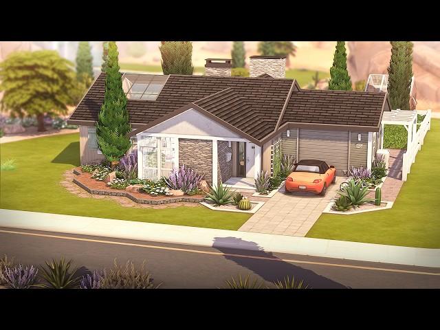 Mid-Century Modern Family Home  | The Sims 4 Speed Build